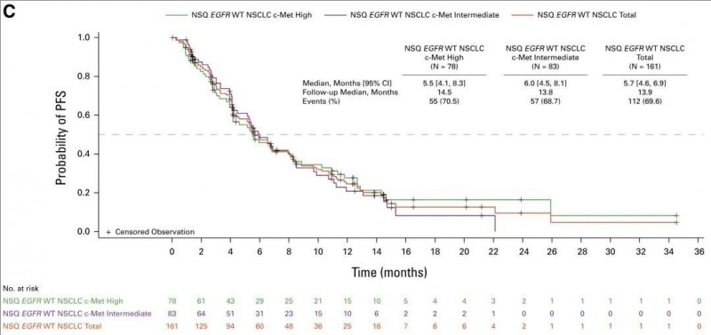 Telisotuzumab vedotin中位无进展生存期