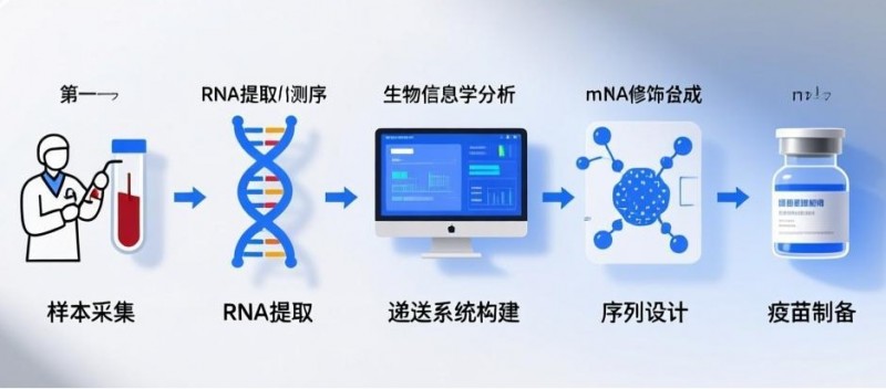 个性化mRNA疫苗的制备流程