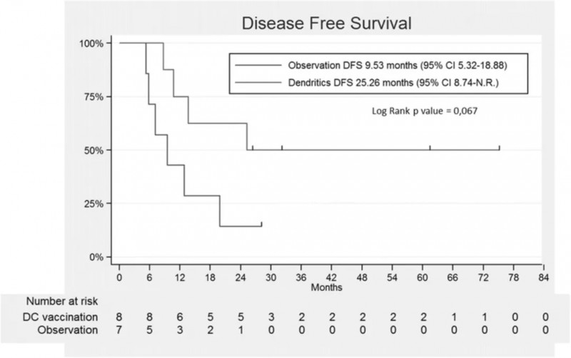 DC疫苗治疗肠癌的数据