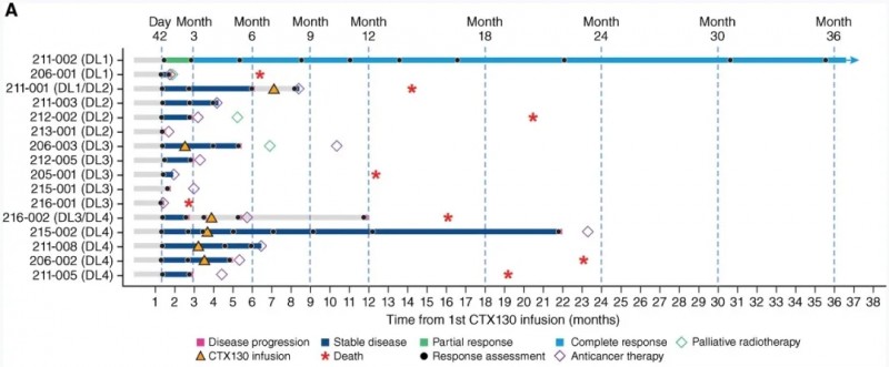 CD70 CAR-T疗法CTX130治疗肾癌的数据