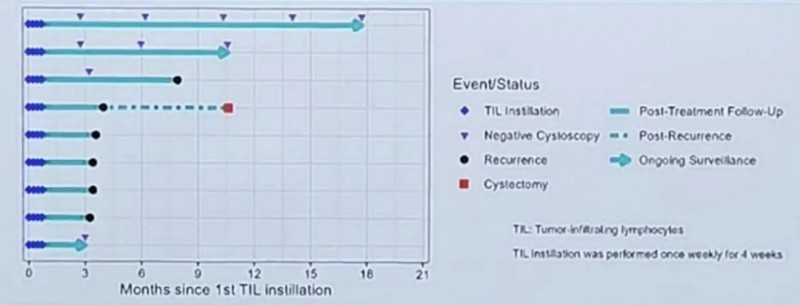 TIL细胞疗法治疗膀胱癌的数据