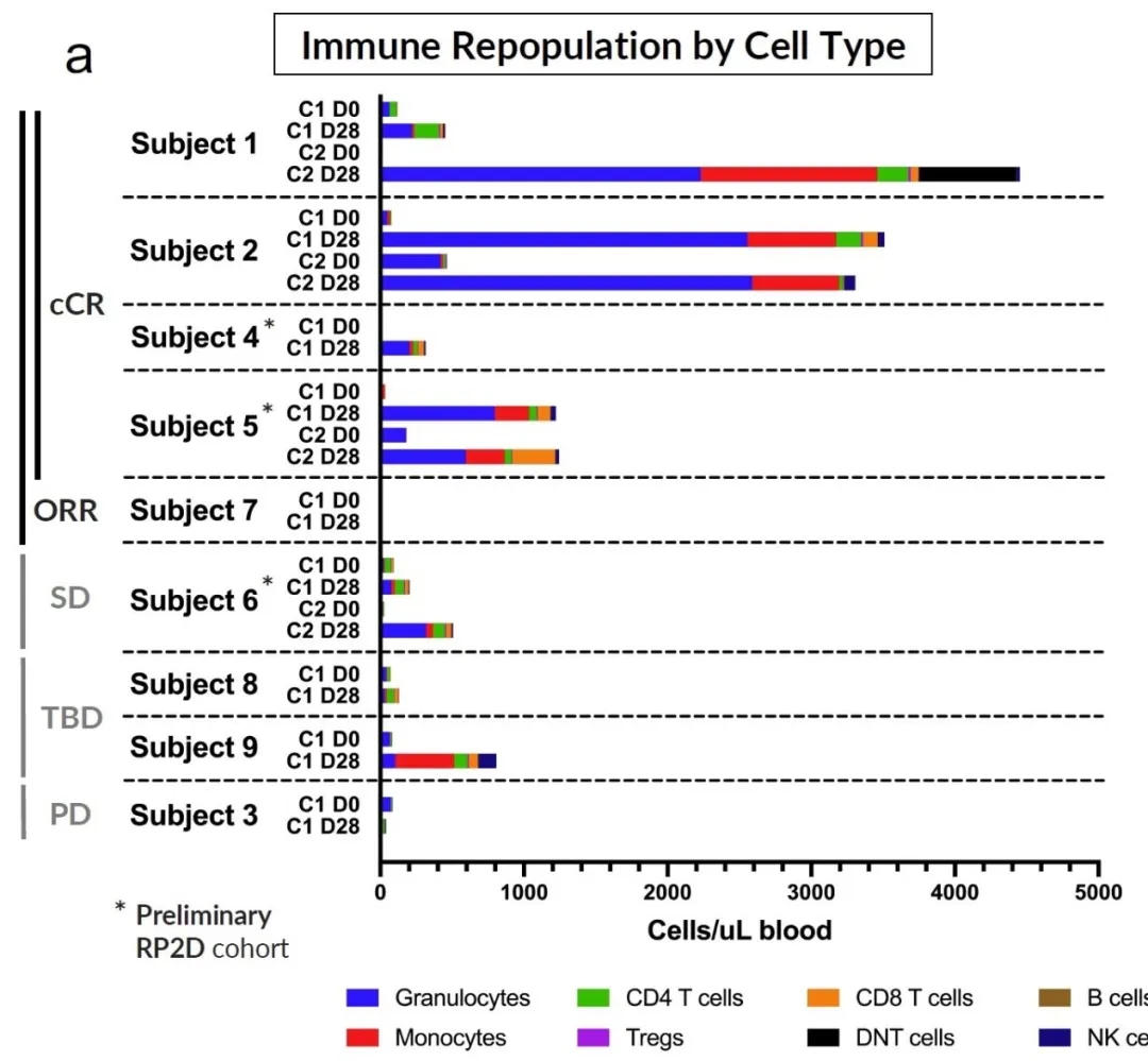 CAR-NK细胞疗法治疗白血病的数据
