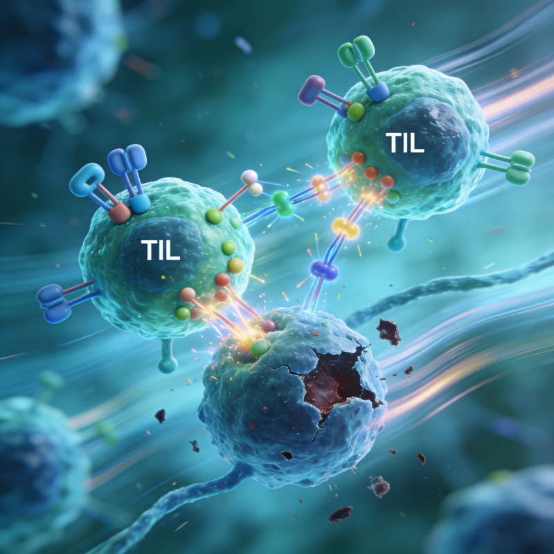 TIL细胞攻击癌细胞