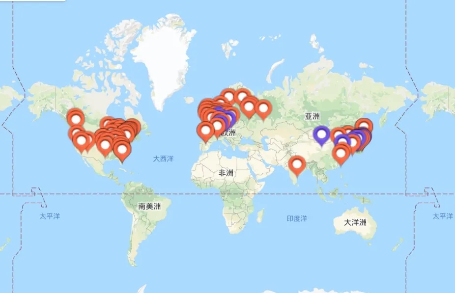 五大洲质子重离子医院分布情况
