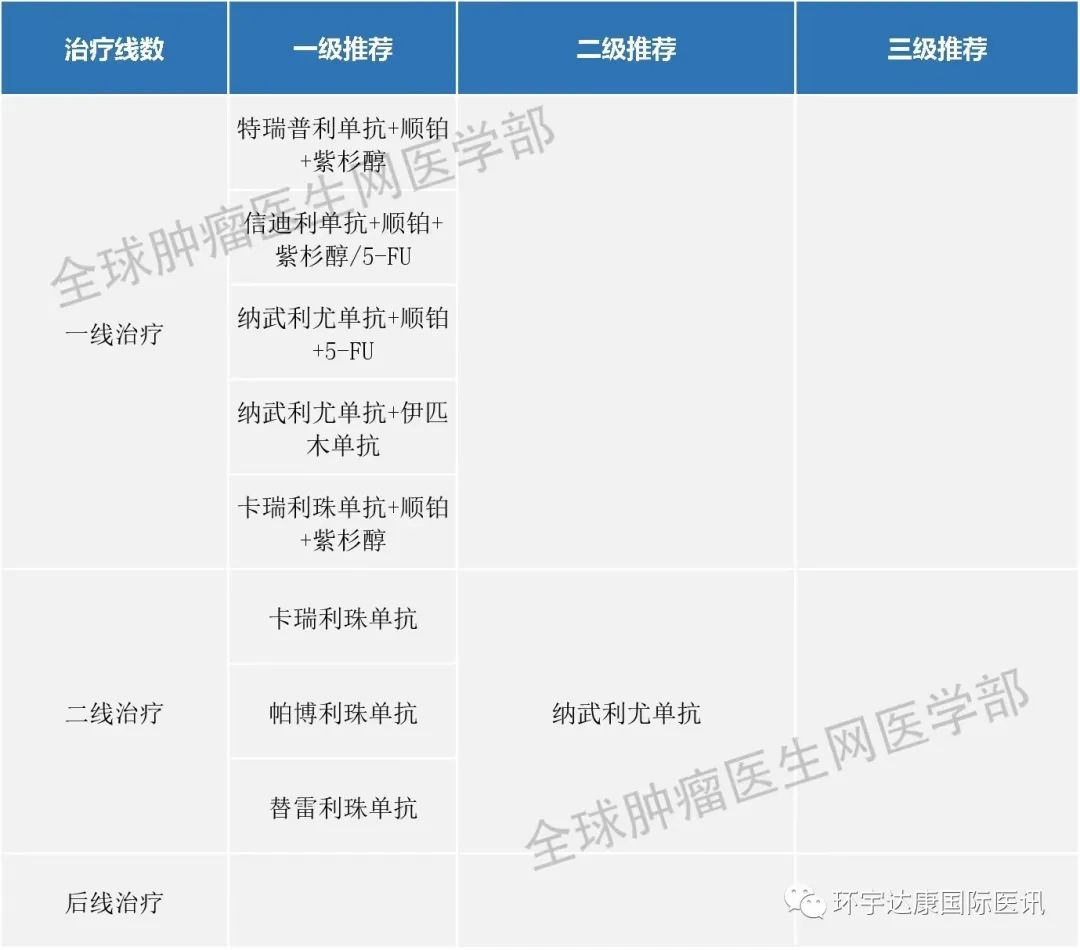 食管癌免疫治疗指南